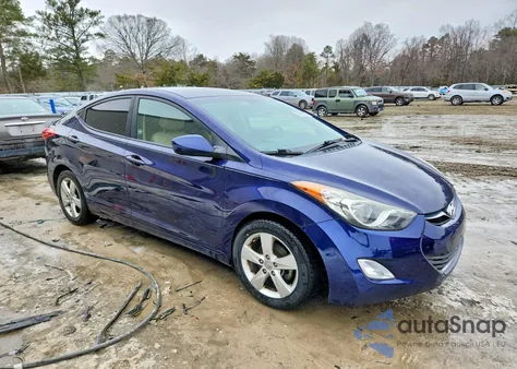 2013 Hyundai Elantra Gls from USA, damaged, VIN 5NPDH4AE0DH411063